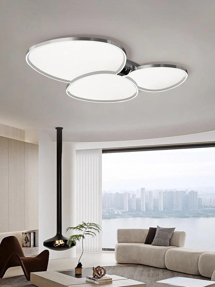 lustre led moderne minimaliste galvanisé protection yeux - vue 7 sur 12