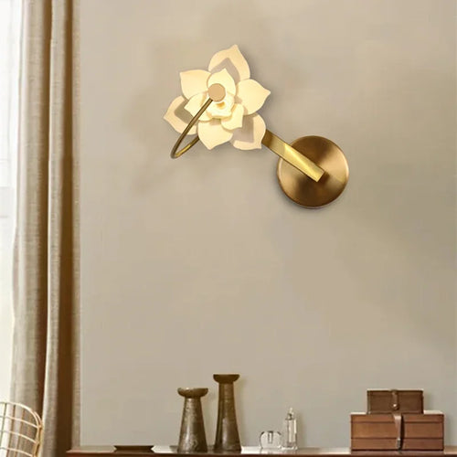 Moderne Art-Déco-Wandleuchte aus Keramik in Luxusausführung mit LED - vue 2 sur 7