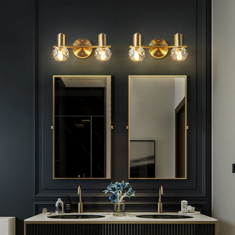 Applique murale LED en cristal luxury doré Altesse - vue 3 sur 6