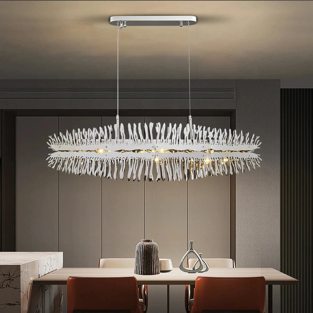 lustre led moderne design créatif suspension luxe - vue 5 sur 8