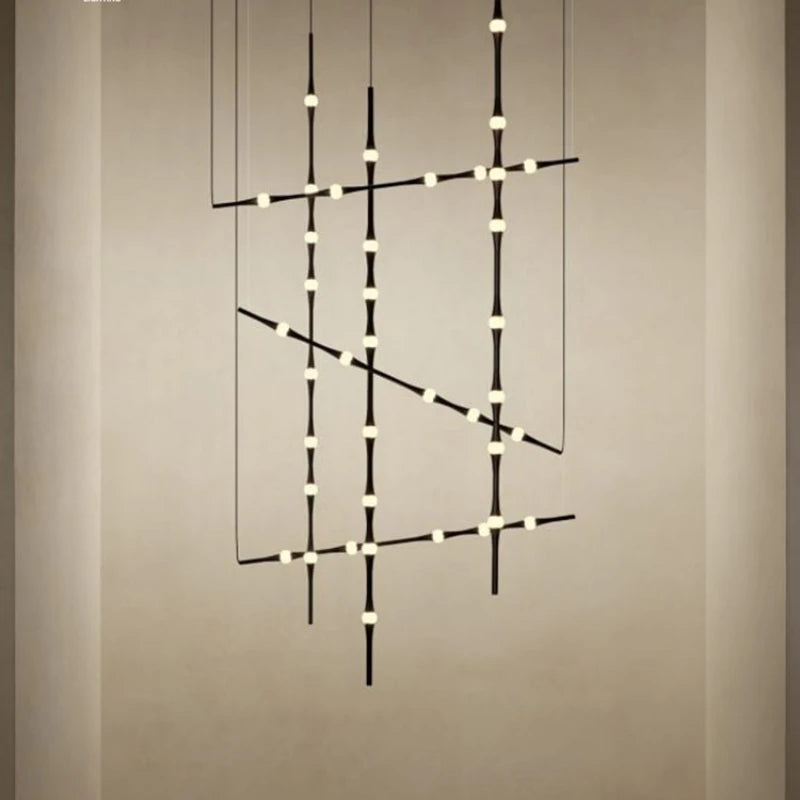Moderner LED-Kronleuchter im spanischen Design für elegantes Interieur - vue 4 sur 14