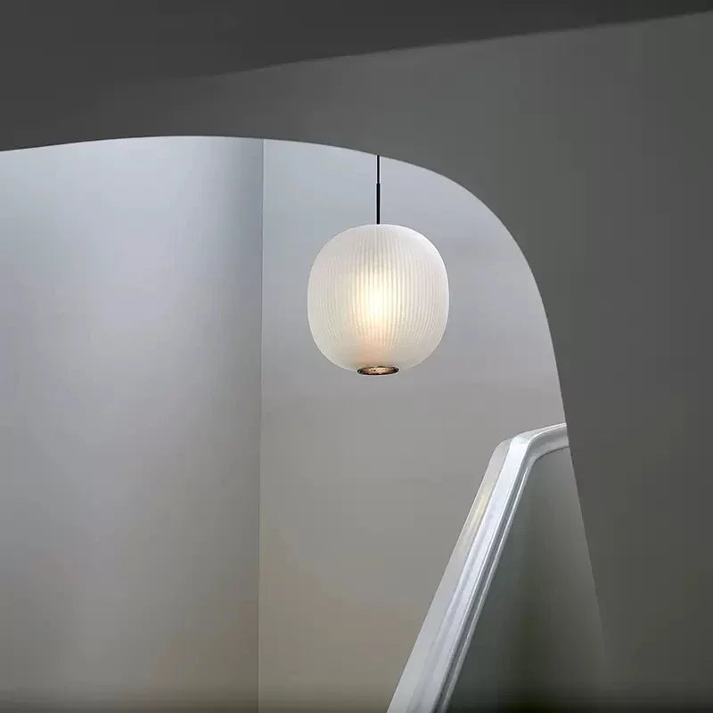 Kreative LED-Pendelleuchte aus Glas für Hotel und Café-Bar - vue 5 sur 8