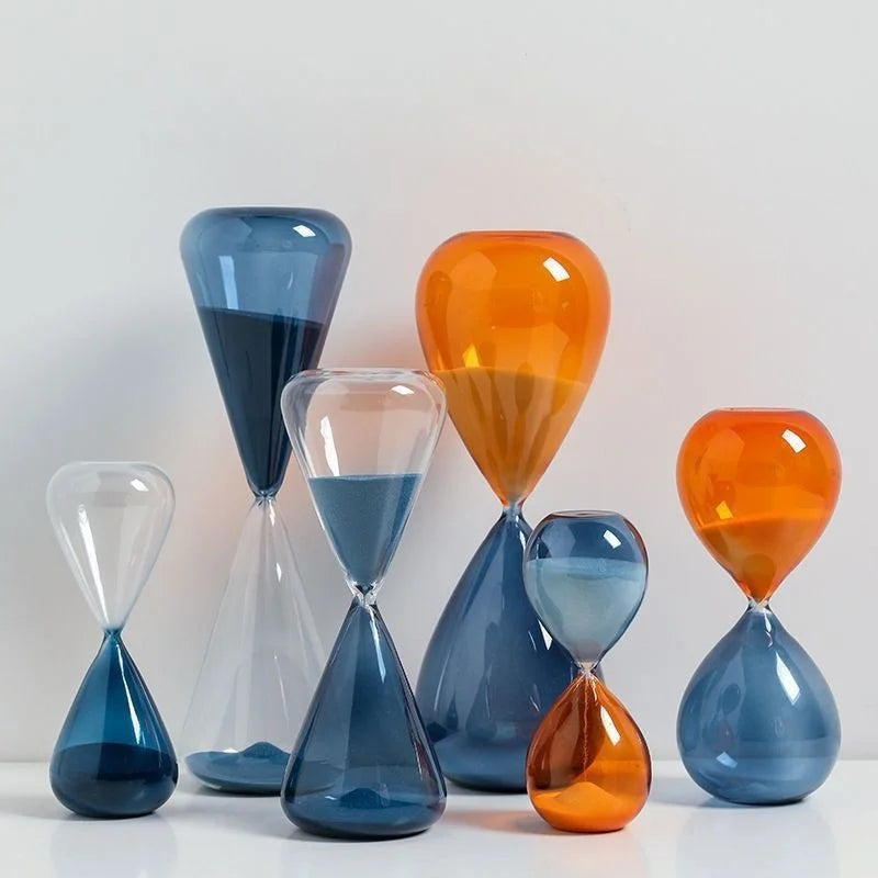 décoration sablier créative en verre pour intérieur élégant - vue 4 sur 16
