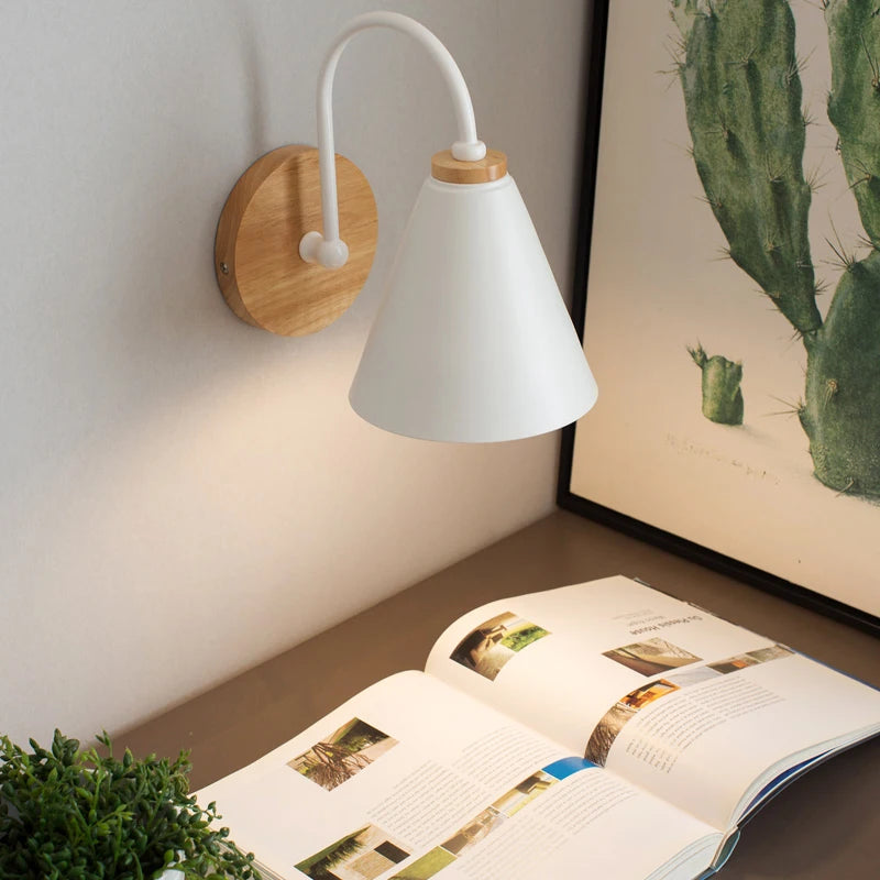 Applique murale nordique bois macaron - vue 5 sur 7