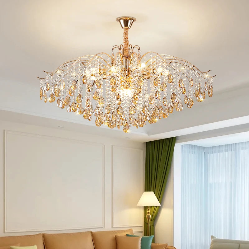 suspension nordique en cristal moderne et chaleureuse - vue 3 sur 10