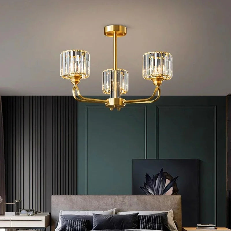 Luxury Home DecorationPendant Lights Crystal Living Room Chandelier, Bedroom Pendant Lamp Ceiling Light Indoor Lighting - vue 6 sur 9