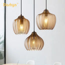 Lampe led suspendue verre design moderne