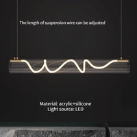 lustre design en acrylique pour éclairage décoratif intérieur