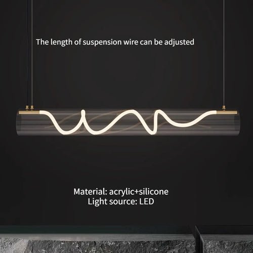 lustre design en acrylique pour éclairage décoratif intérieur