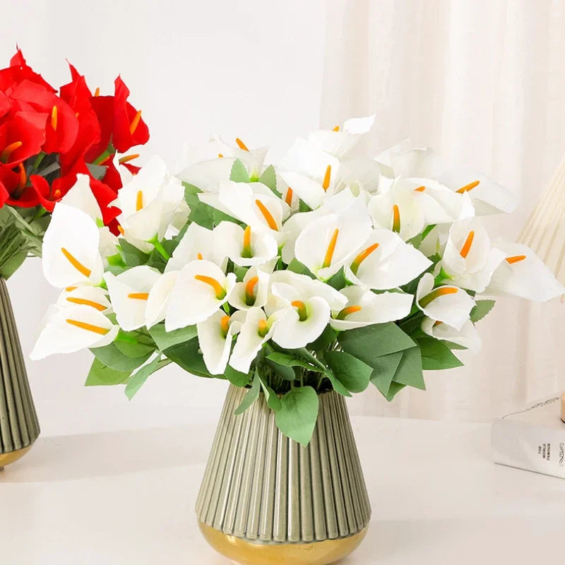 bouquet de lys calla artificiels pour décoration d'événements festifs - vue 6 sur 12