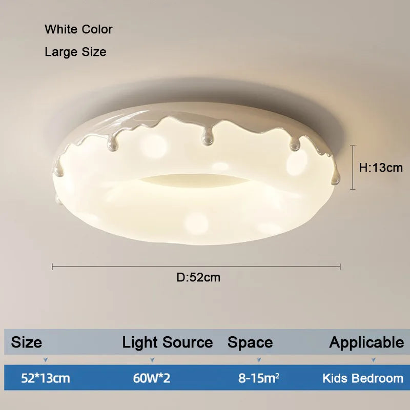 LED-Deckenleuchte Design Minimalistisch Dekorative Donut-Form - vue 14 sur 14
