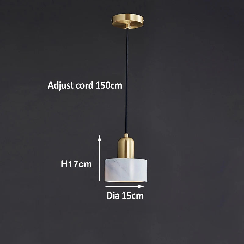 suspension en marbre idéale pour hôtel bar café - vue 6 sur 9