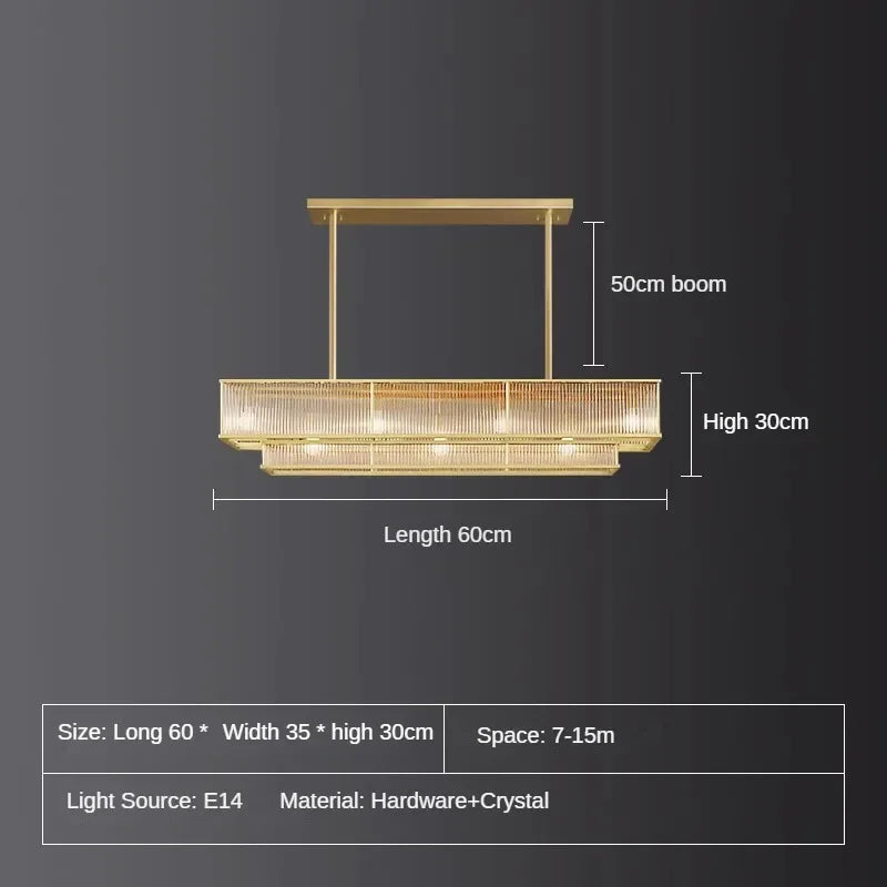 lustre en cristal rétro circulaire design pour décoration intérieure - vue 14 sur 15