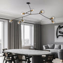 Nordischer Kronleuchter minimalistisches modernes Design mit eleganter Molekularstruktur