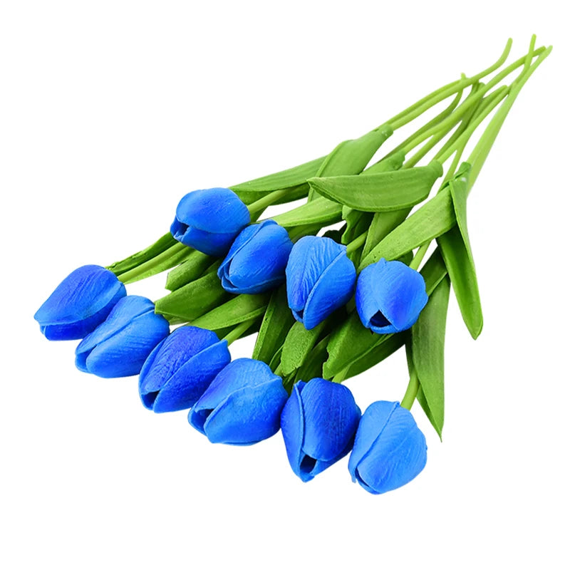 lot de 10 tulipes artificielles pour décoration de mariage et jardin