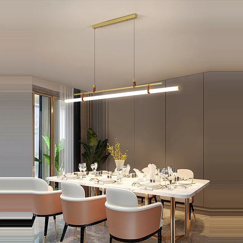 lustre minimaliste à led tendance pour éclairage moderne - vue 3 sur 10