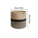 panier en corde de coton pour plantes et rangement intérieur