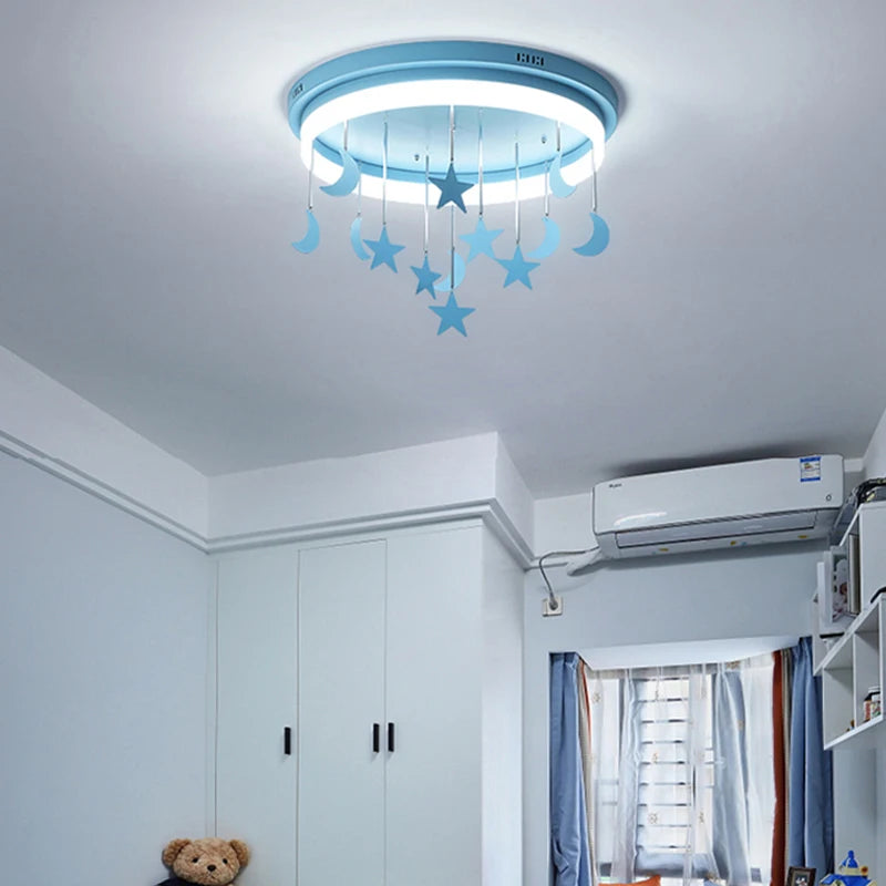 Kreative LED-Deckenleuchte für Kinderzimmer dekorativ und schlicht - vue 4 sur 12