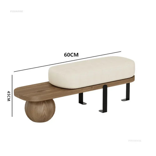 banc en bois massif multifonctionnel pour intérieur élégant - vue 15 sur 19