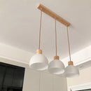 Moderne Pendelleuchte mit Glasschirm für Kücheninsel