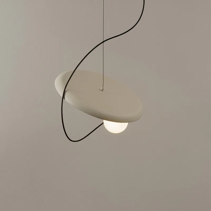 suspension led 3d design avec boule mobile et cordon ajustable - vue 4 sur 18