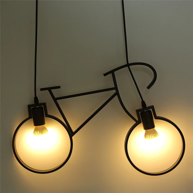 suspension modernes led en fer pour vélo créatives - vue 6 sur 11