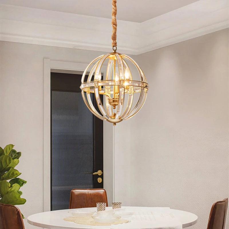 suspension moderne à led pour décoration intérieure luxe - vue 4 sur 7