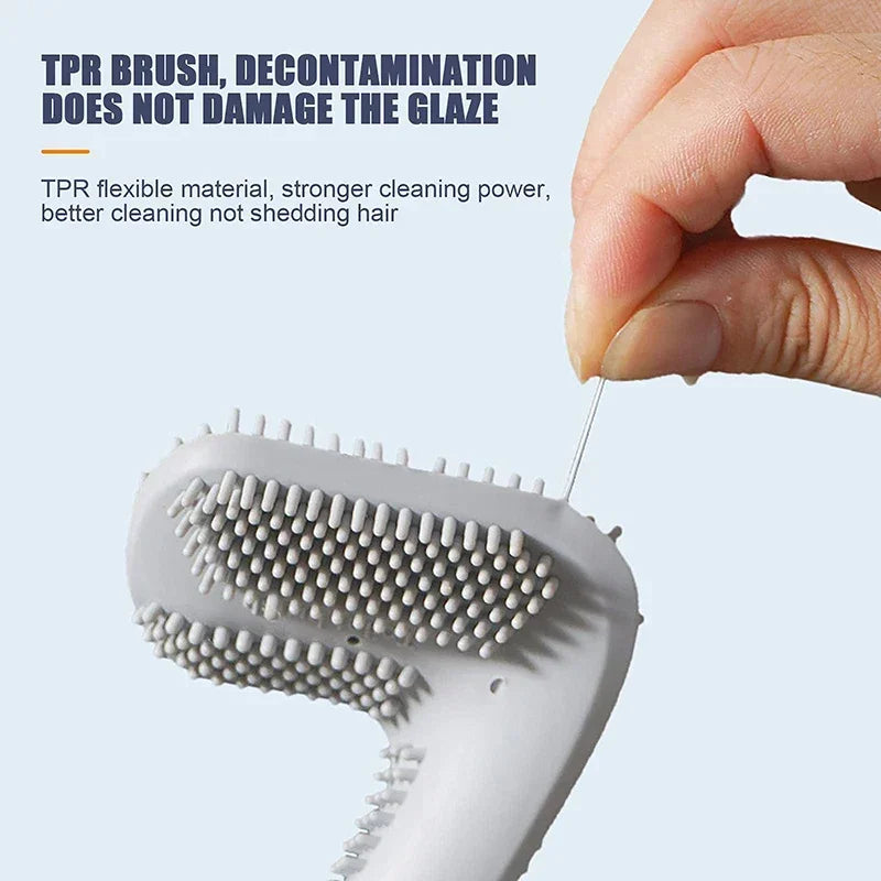 ensemble moderne de brosses hygiéniques pour salle de bain - vue 4 sur 9