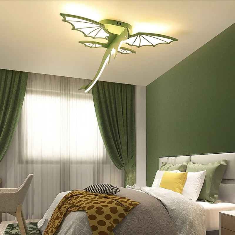 plafonnier dinosaure pour chambre d'enfants design ludique et moderne - vue 7 sur 9