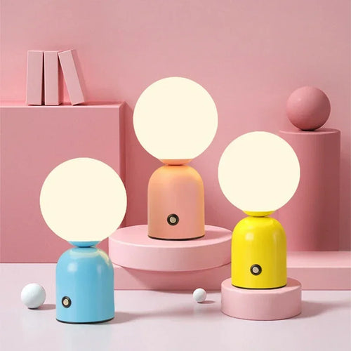 lampe à poser led tactile rechargeable avec intensité variable - vue 2 sur 8