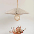 lustre rétro japonais en corde de chanvre pour décoration créative
