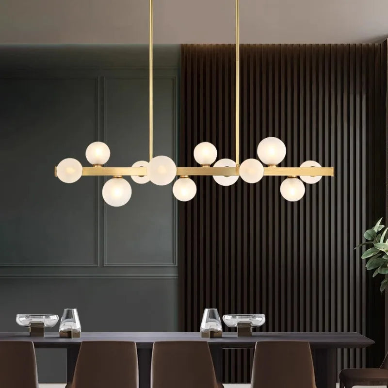 lustre Salle à manger moderne éclairage intérieur led décoratif - vue 4 sur 14