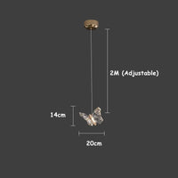 Applique murale LED papillon nordique