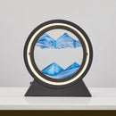 lampe de table créative avec sable mouvant 3D décoratif