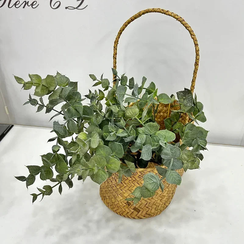 plantes vertes artificielles décoration feuilles eucalyptus pour intérieur - vue 5 sur 10