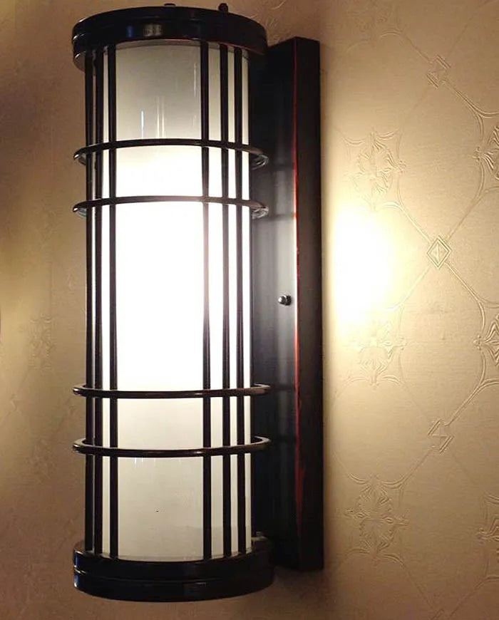 Vintage Außenwandleuchte aus wasserdichtem Glas - vue 3 sur 10