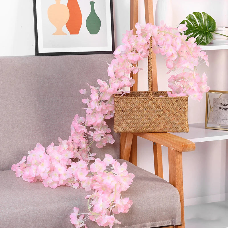 guirlande de fleurs artificielles pour décoration de mariage et intérieur - vue 16 sur 17
