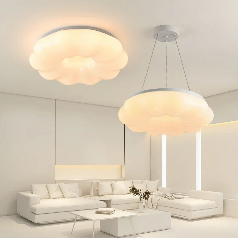 plafonnier led moderne en forme de nuage décoratif intérieur - vue 7 sur 12