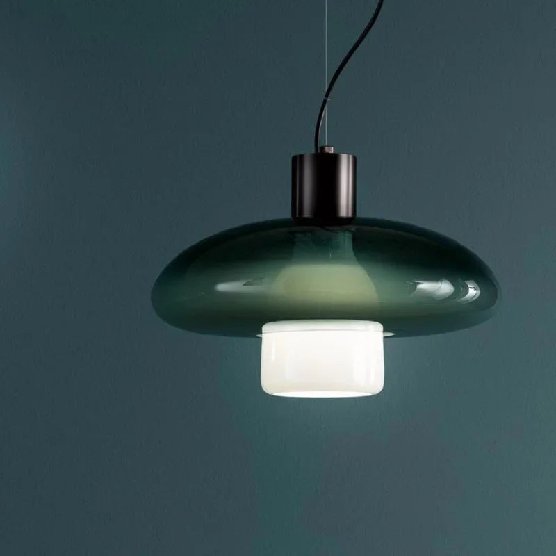 lustre en verre à led design moderne pour décoration intérieure - vue 5 sur 8