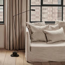 lampadaire led minimaliste long bras métal prise adaptée