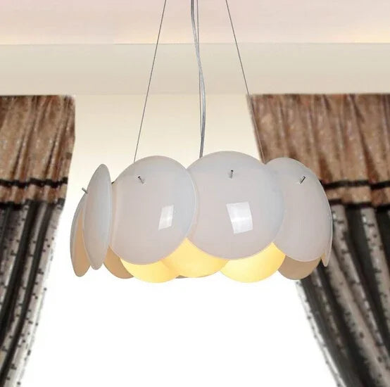 suspension moderne en verre rond à trois têtes élégante et simple - vue 3 sur 3