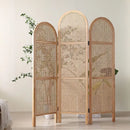 paravent en rotin pliable de style japonais mobile