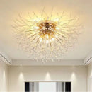 plafonnier nordique en cristal forme pissenlit lustre moderne décoratif