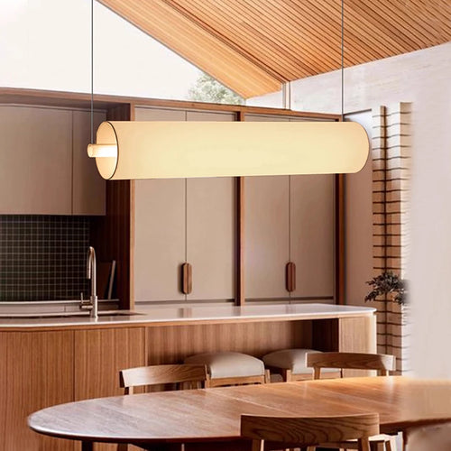 Lustre design led moderne en forme de cylindre - vue 3 sur 10
