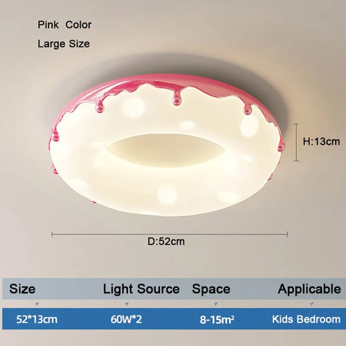 LED-Deckenleuchte Design Minimalistisch Dekorative Donut-Form - vue 11 sur 14