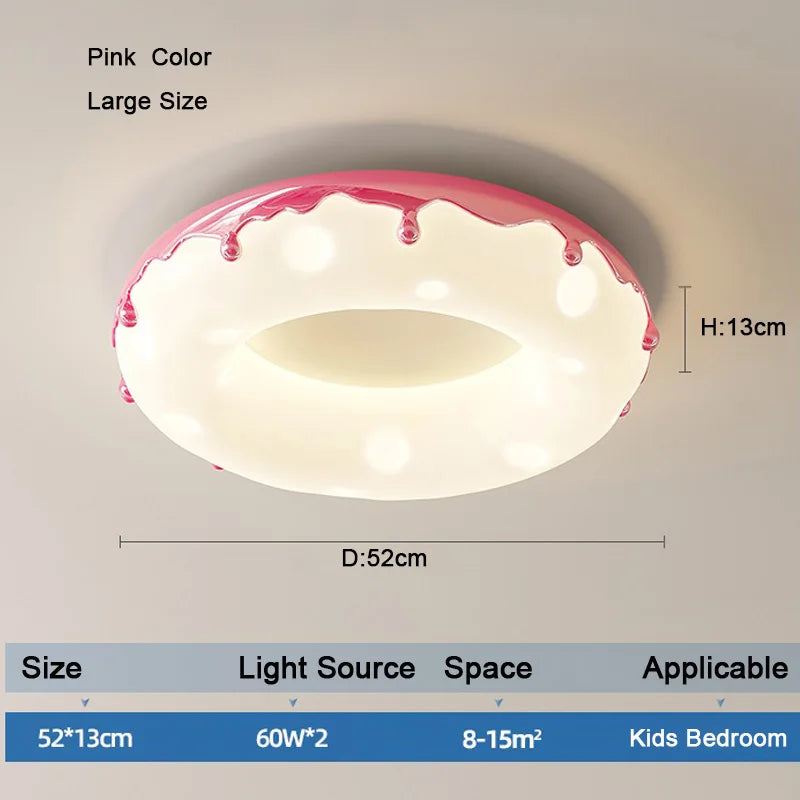 LED-Deckenleuchte Design Minimalistisch Dekorative Donut-Form - vue 10 sur 14