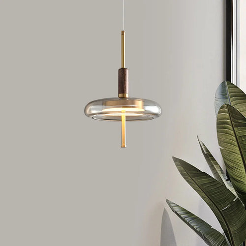 Moderne LED-Pendelleuchte aus Glas im nordischen Design dekorativ - vue 3 sur 8