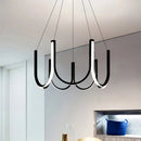 suspension lumières led en forme de u nordique créatif postmoderne