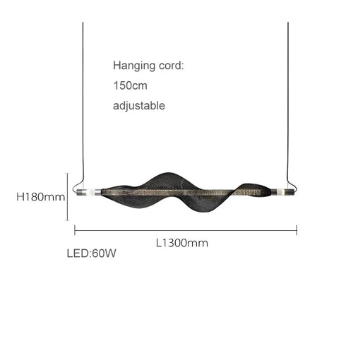 lustre design led acrylique tendance éclairage moderne 2024