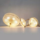 Suspension rétro led en verre nordique pour décoration maison
